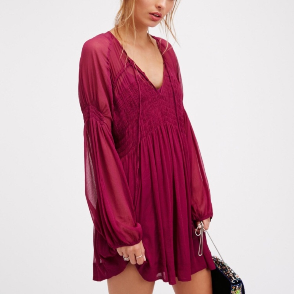 Lini Smocked Mini Dress from Free People